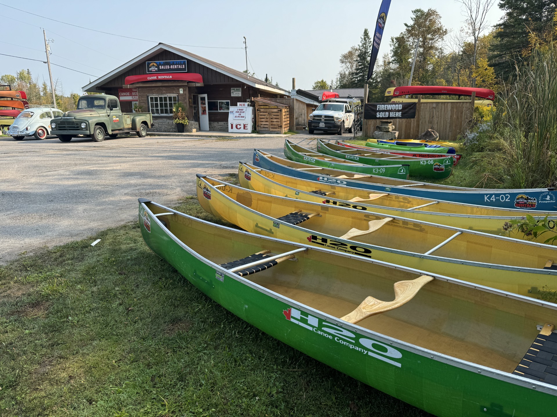 Kawartha Adventure Rentals store on Highway 28 in Woodville, Ontario.