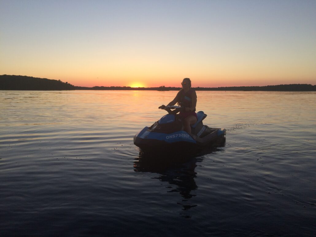 Sea-Doo rental on Chemong Lake in Bridgenorth Ontario with Kawartha Adventure Rentals